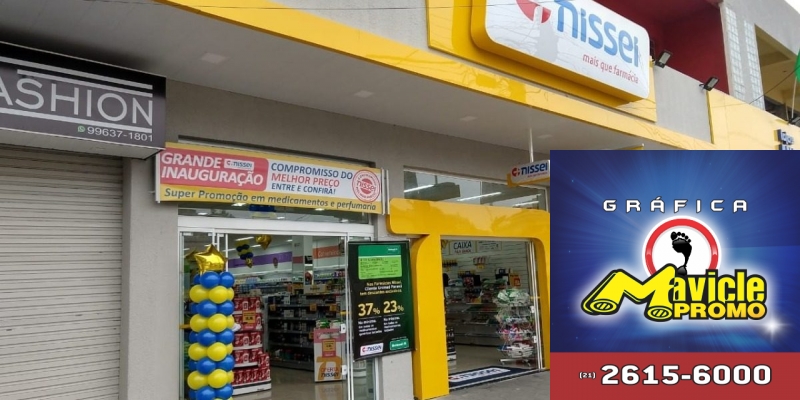 Farmácias Nissei inaugura loja em Rio Branco do Sul   Guia da Farmácia   Imã de geladeira e Gráfica Mavicle Promo