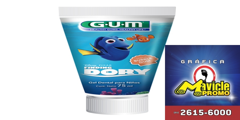 Gel dental infantil em um clima de cinema