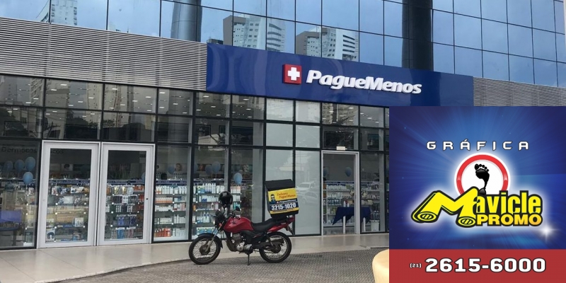 Pague Menos inaugura loja conceito em Goiás   Guia da Farmácia   Imã de geladeira e Gráfica Mavicle Promo